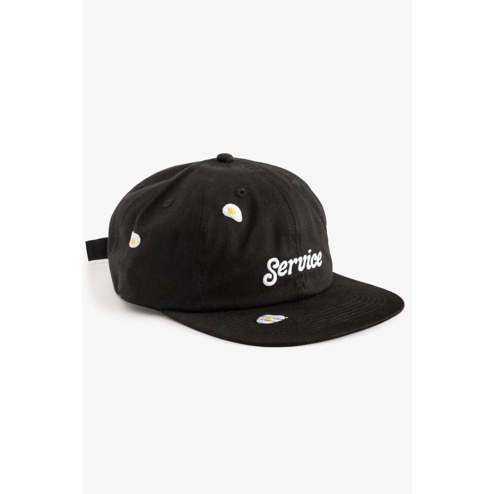 NEW SERVICE WORKS unisex fried egg cap in black